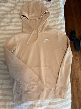 Youth Nike Beige Pullover Hoodie, Size Small